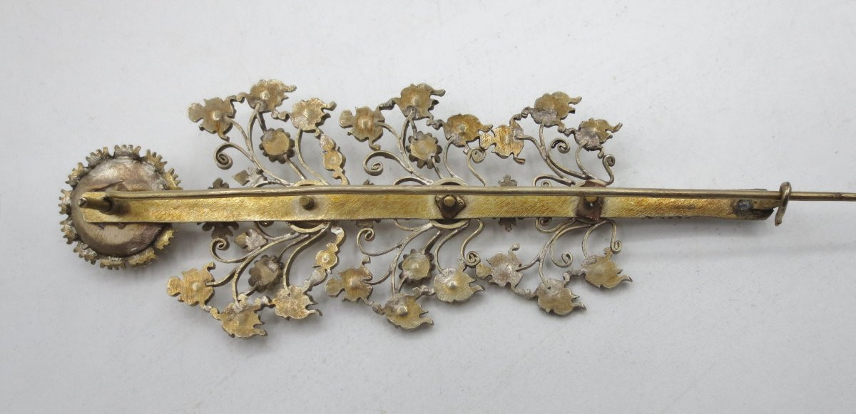 Broche sertie de quartz, XIXe siècle.-photo-4