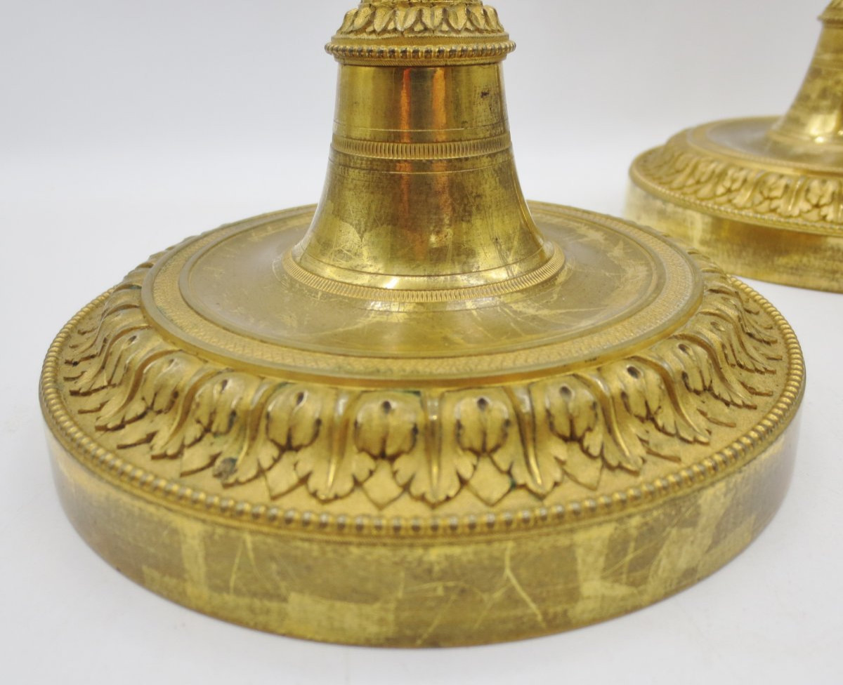 Pair Of Louis XVI Candlesticks.-photo-2