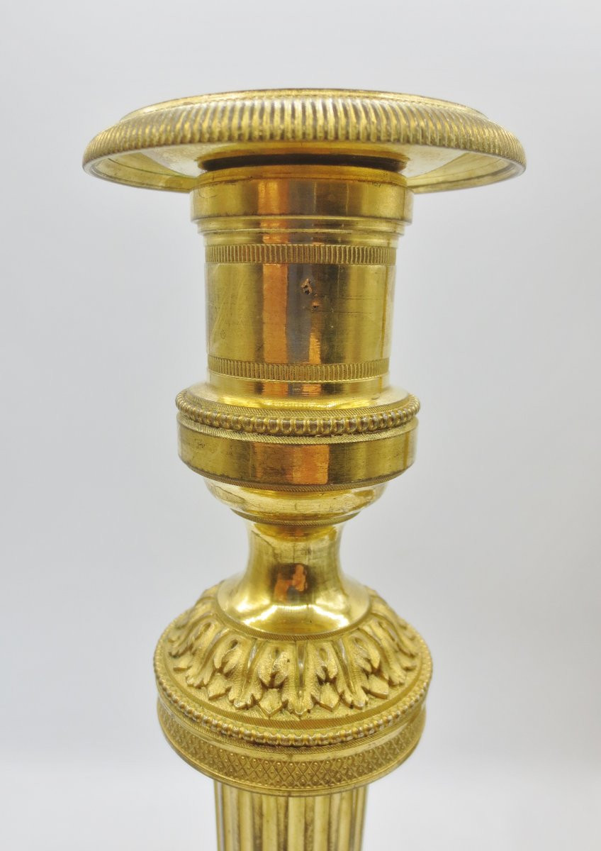 Pair Of Louis XVI Candlesticks.-photo-1