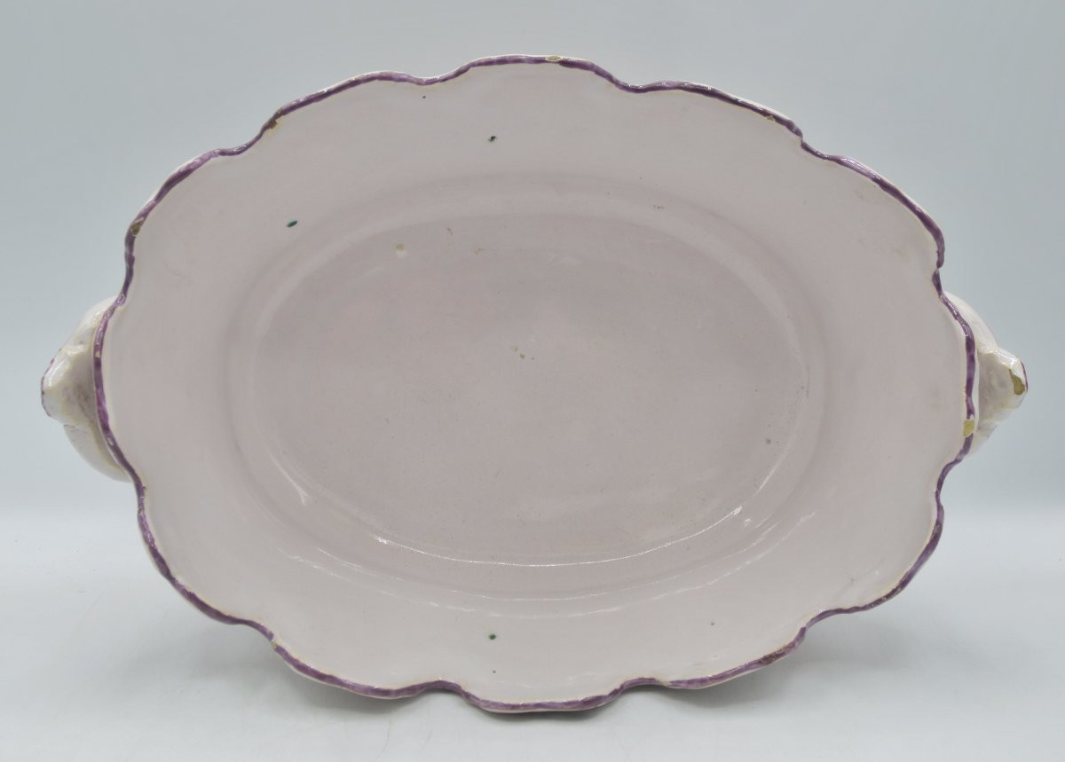 Verrière en faïence, Moustiers XVIIIe siècle.-photo-5