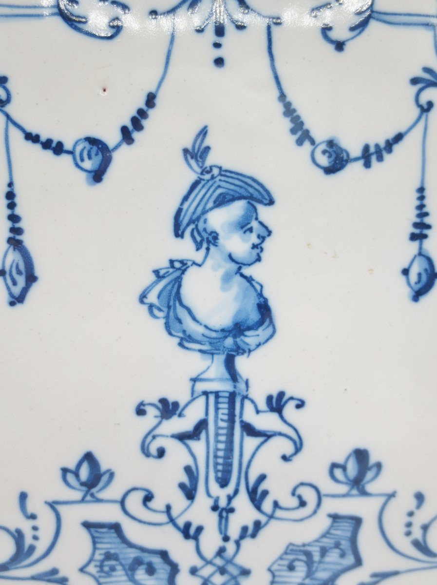 Plat En Faïence De Moustiers, Début XVIIIe Siècle. -photo-3