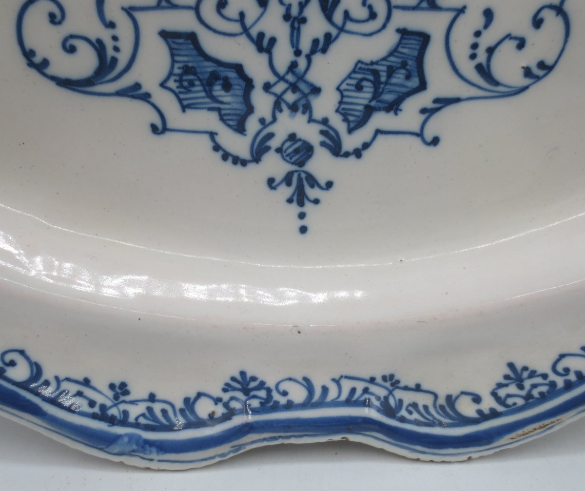 Plat En Faïence De Moustiers, Début XVIIIe Siècle. -photo-3