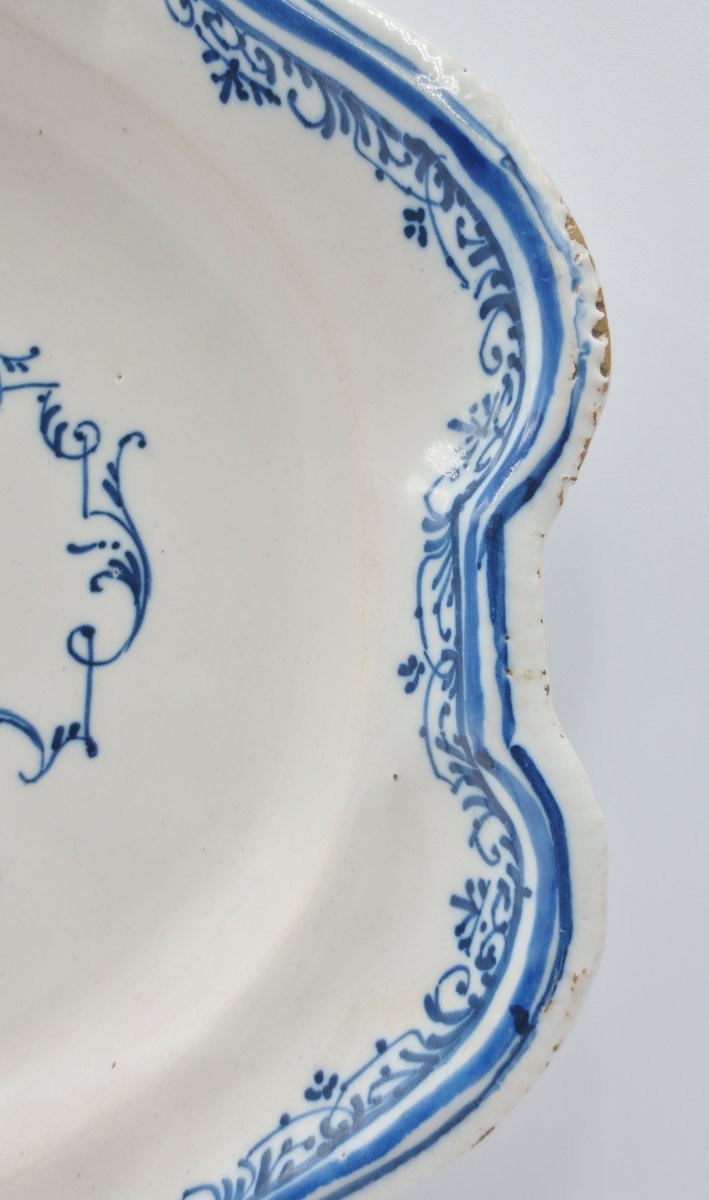 Plat En Faïence De Moustiers, Début XVIIIe Siècle. -photo-4