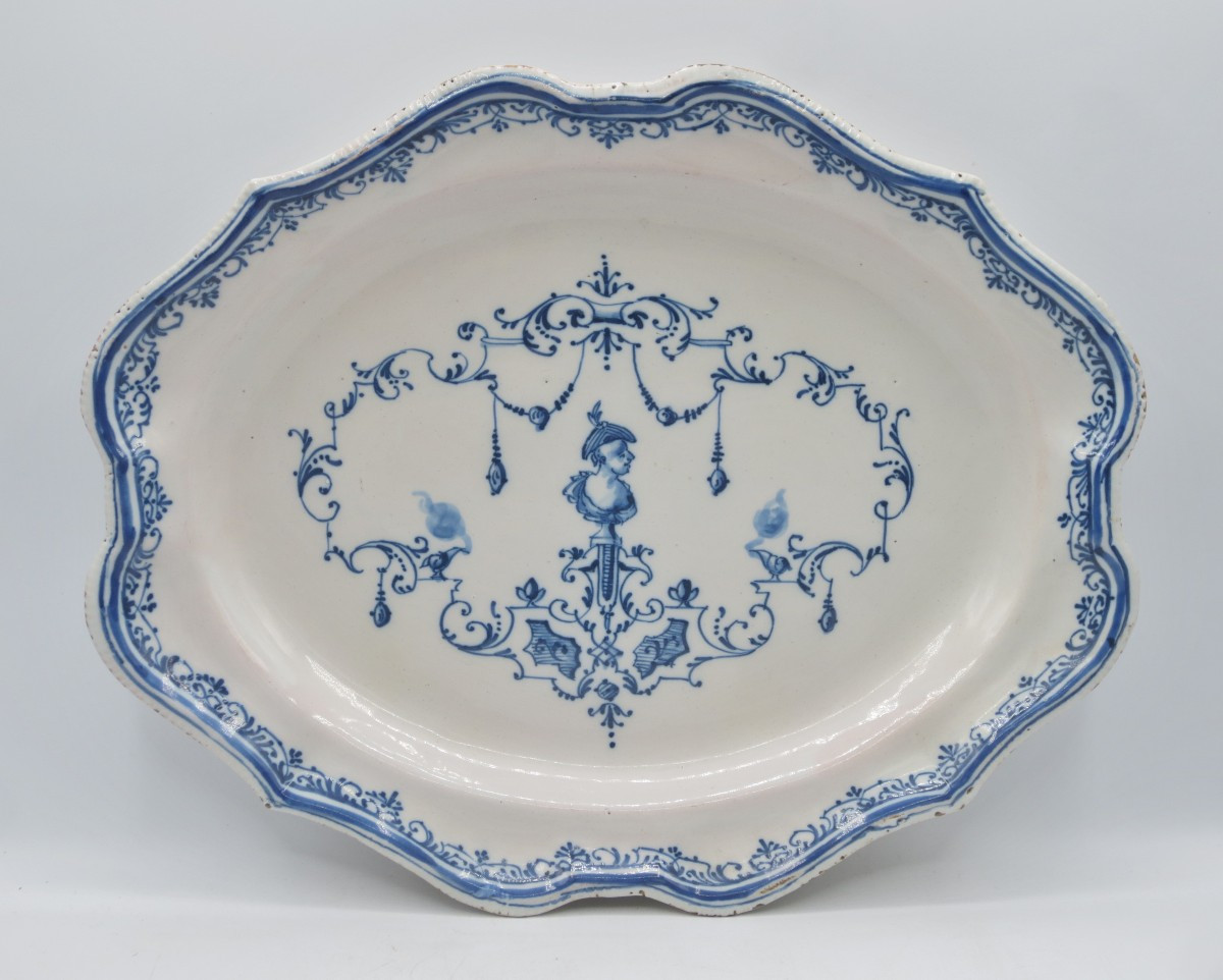 Plat En Faïence De Moustiers, Début XVIIIe Siècle. -photo-6