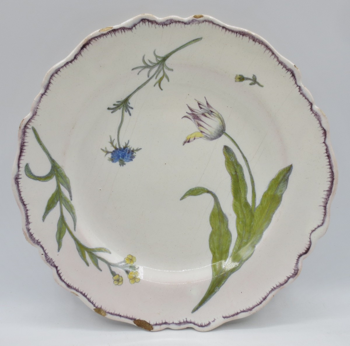 Plate From Marseille, 18th Century.-photo-3