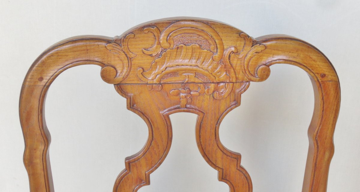 Set Of Six Chairs, Venice Mid-18th Century. -photo-3