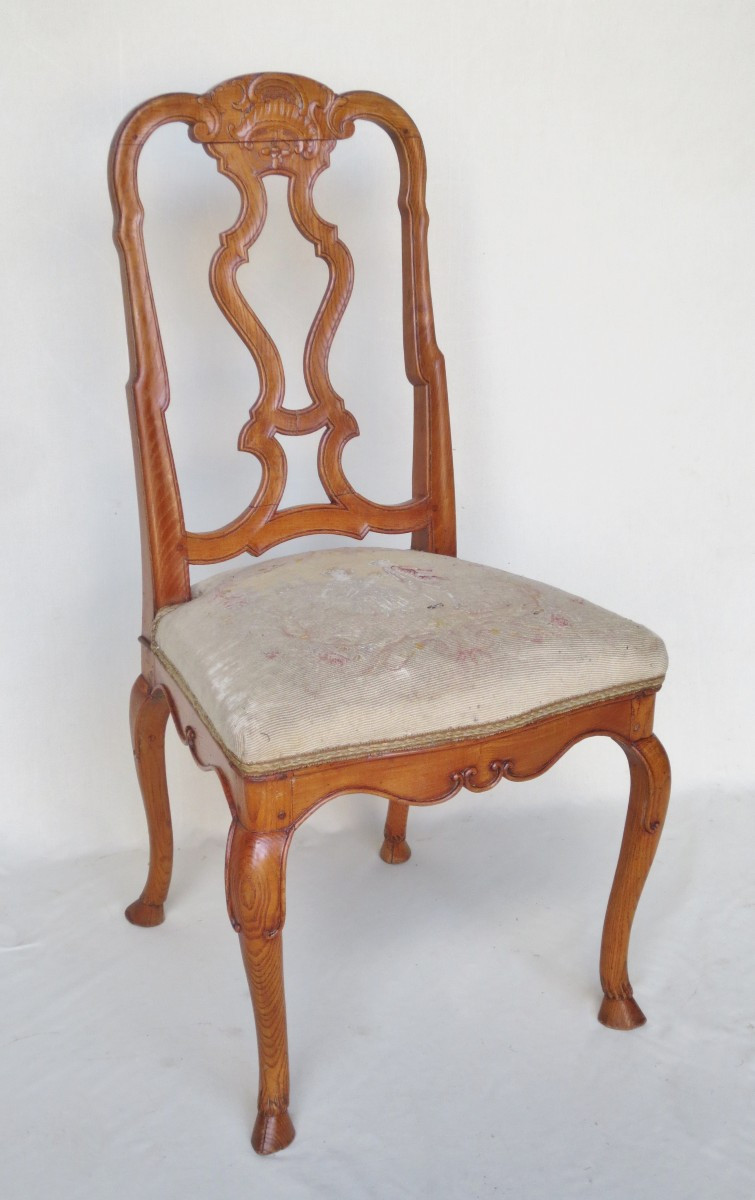 Set Of Six Chairs, Venice Mid-18th Century. -photo-3