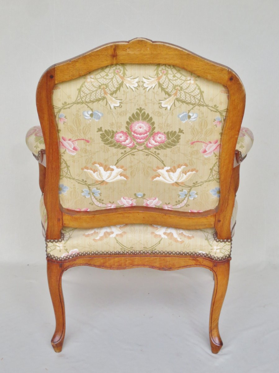 Pair Of Louis XV Style Armchairs. -photo-3