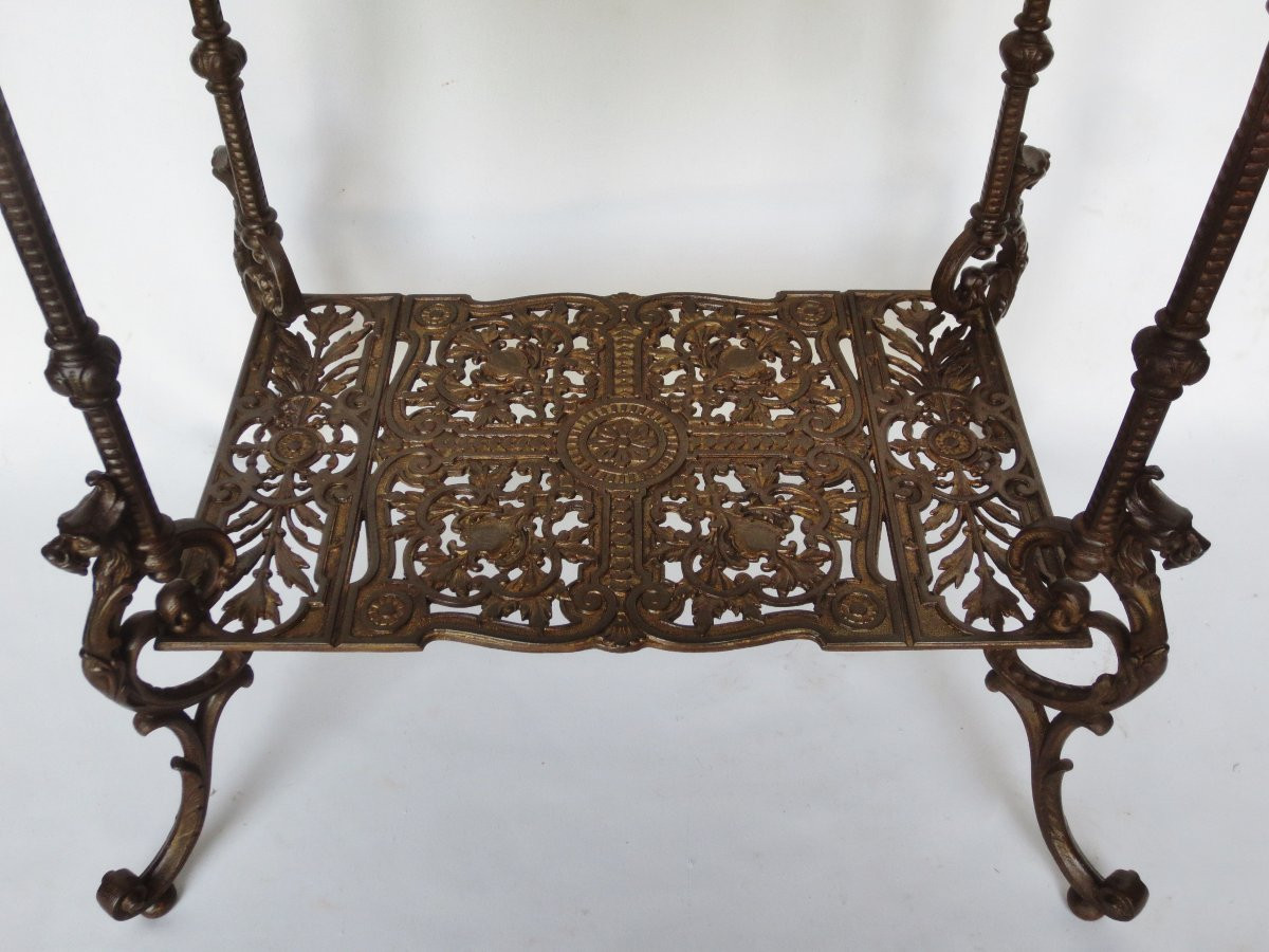 19th Century Cast-iron Coffee Table.-photo-3