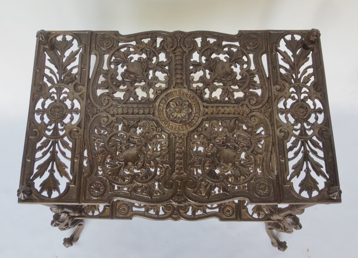 19th Century Cast-iron Coffee Table.-photo-4