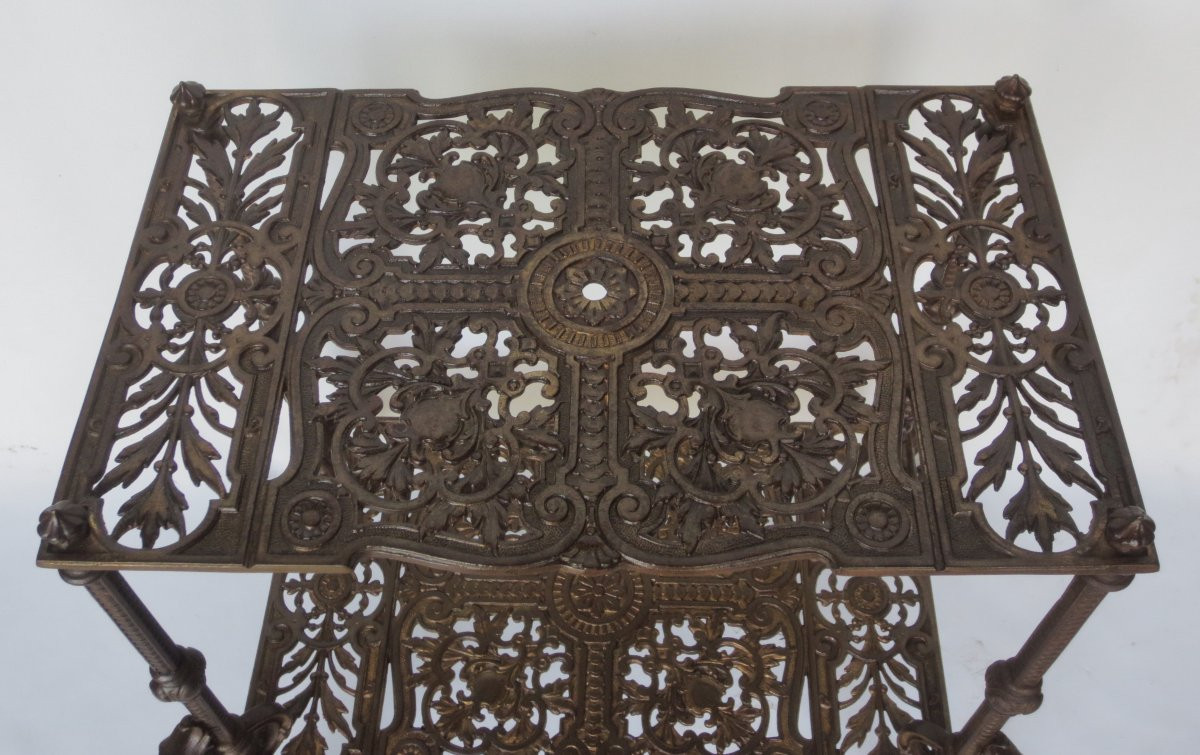 19th Century Cast-iron Coffee Table.-photo-2