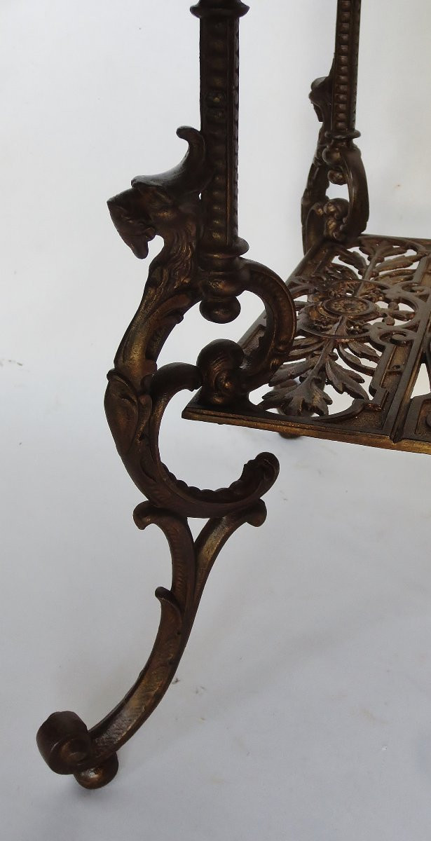 19th Century Cast-iron Coffee Table.-photo-3
