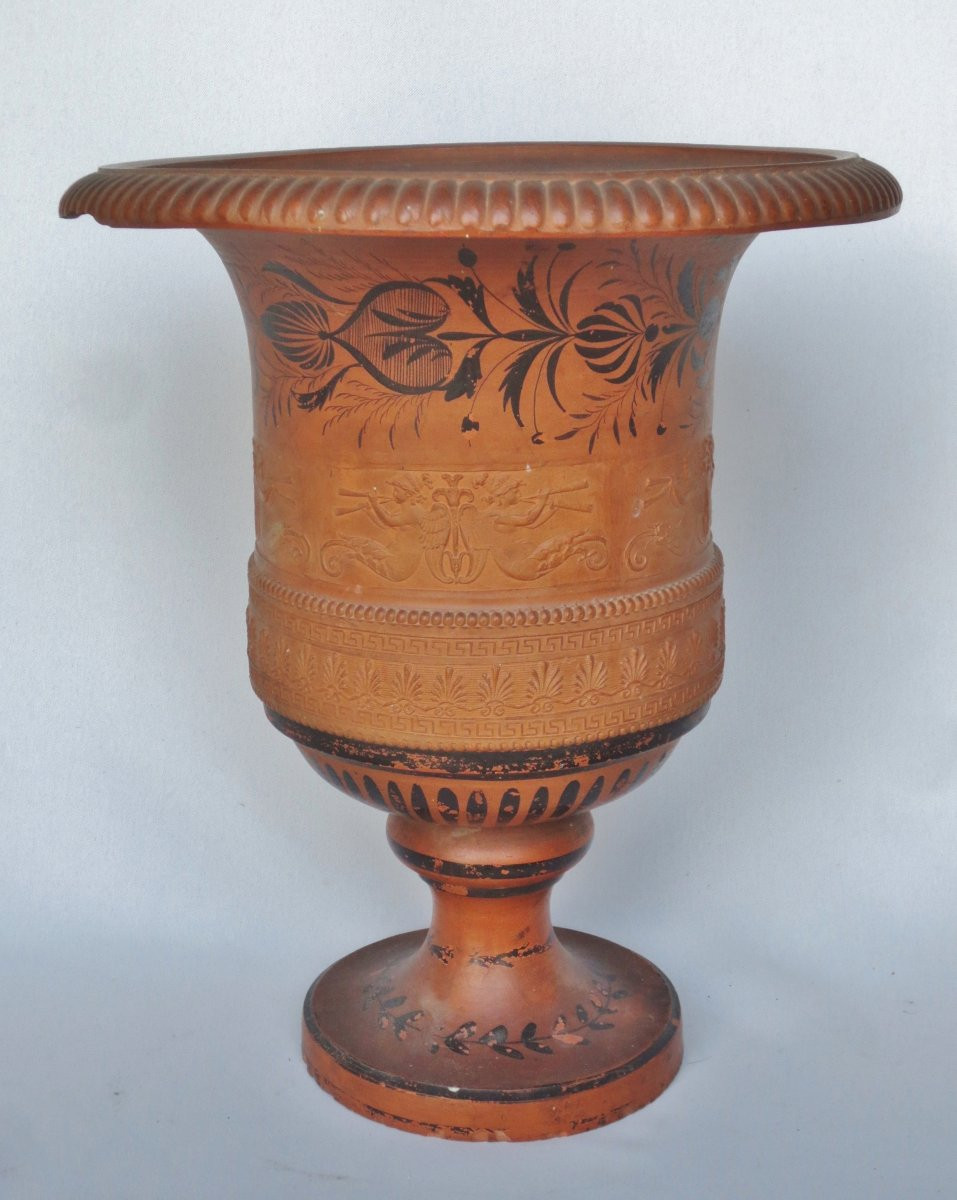 Medici Vase In Terracotta.-photo-4