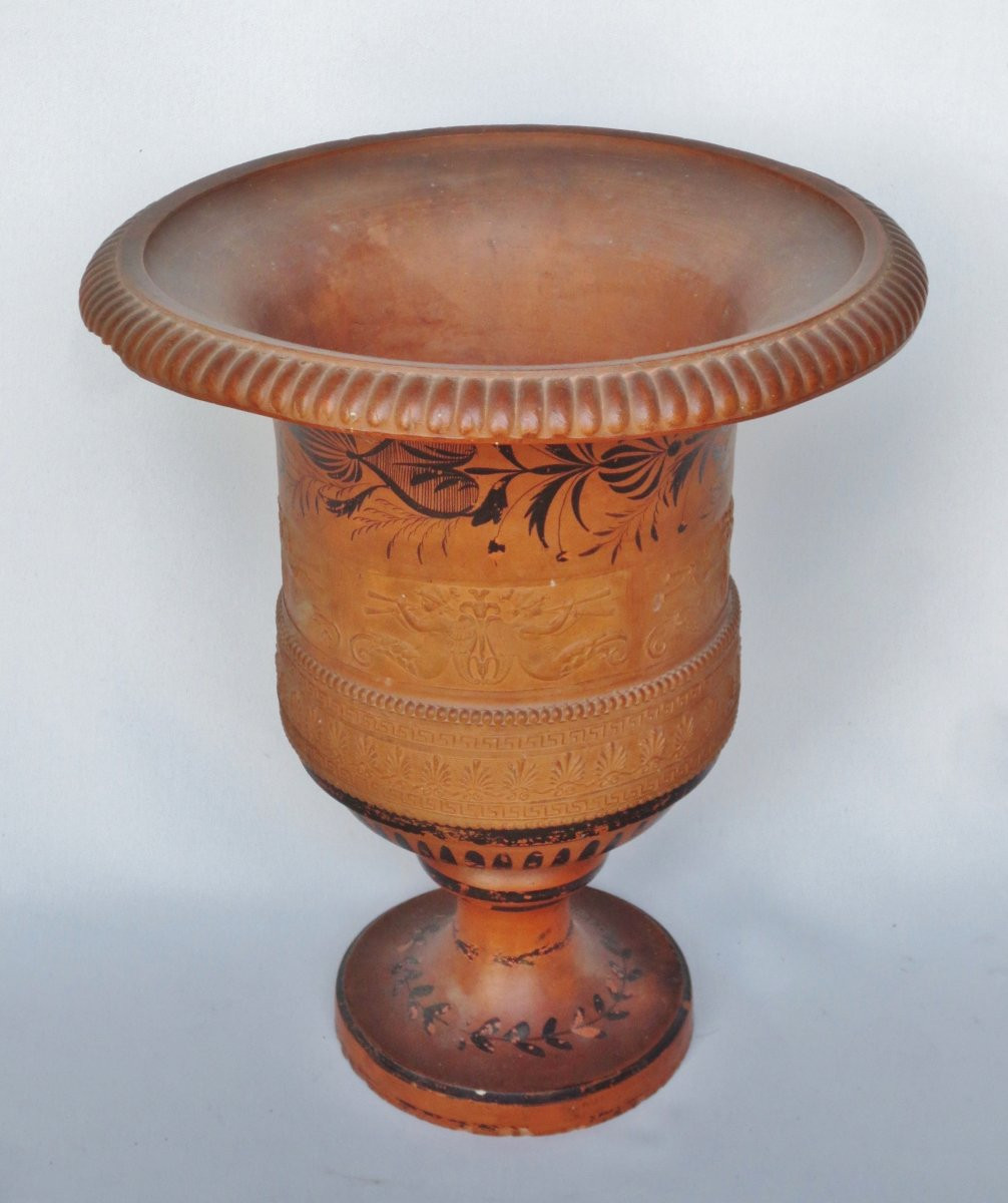 Medici Vase In Terracotta.-photo-1