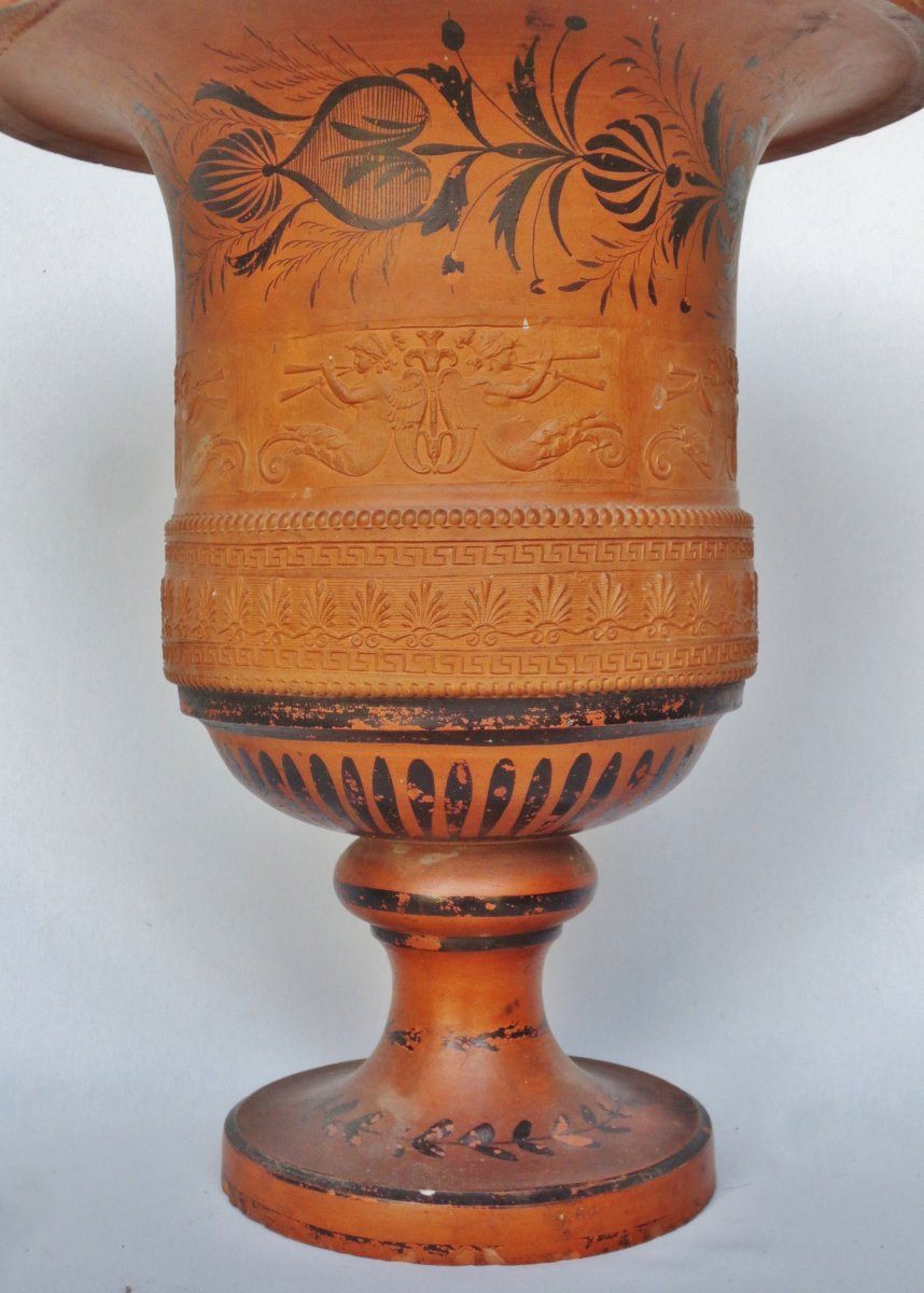 Medici Vase In Terracotta.-photo-4