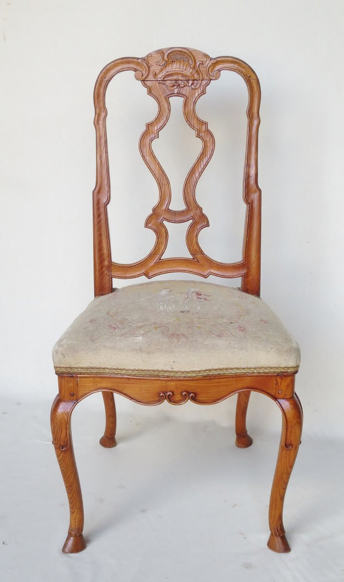 Suite Of Six Chairs, Venice Mid 18th Century.-photo-2