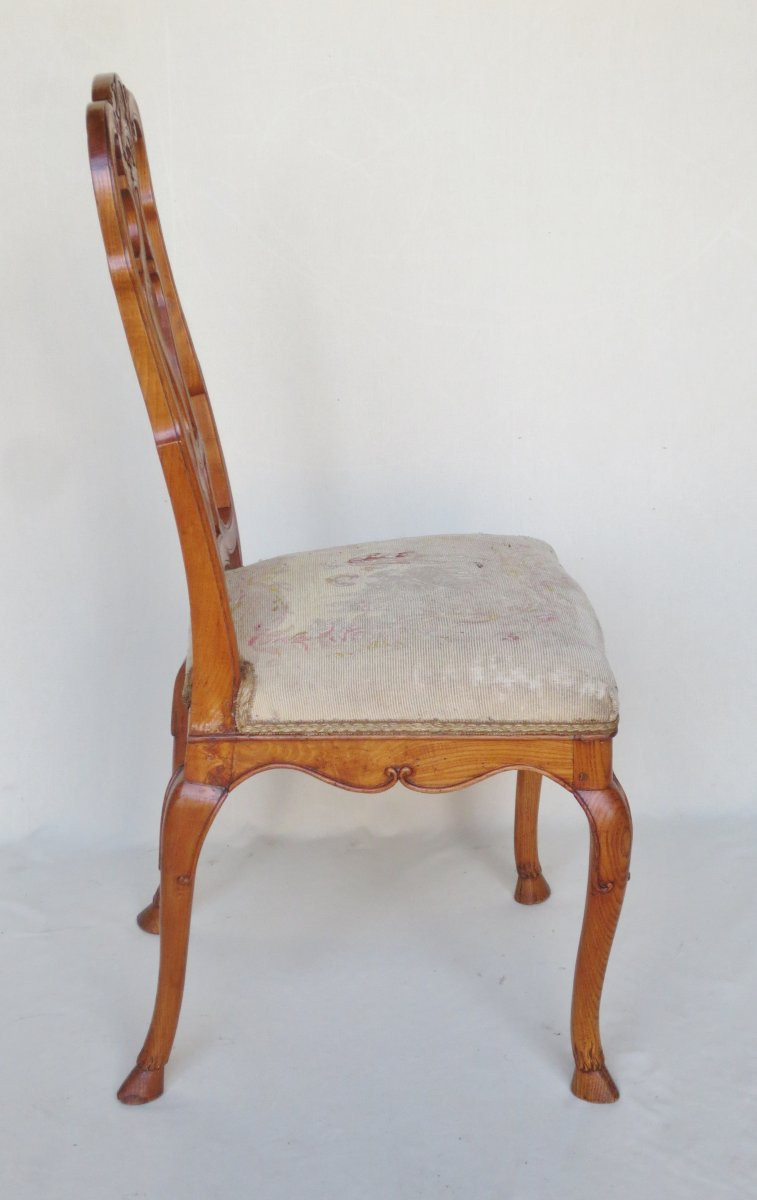Suite Of Six Chairs, Venice Mid 18th Century.-photo-5