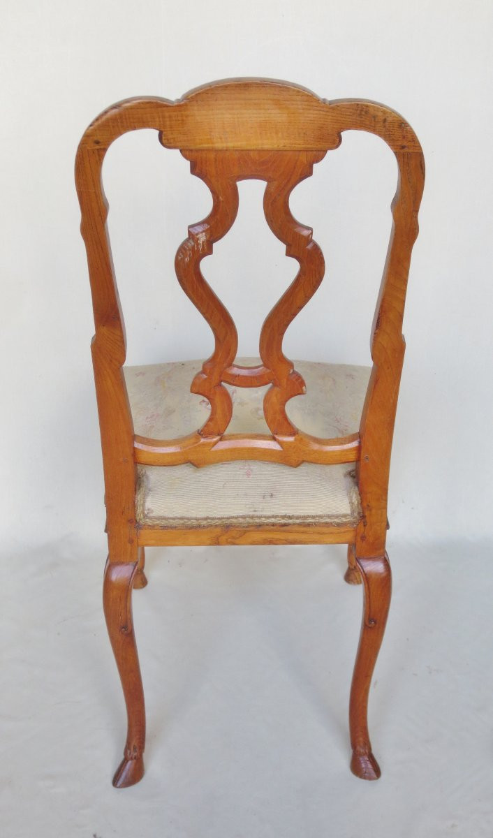 Suite Of Six Chairs, Venice Mid 18th Century.-photo-7