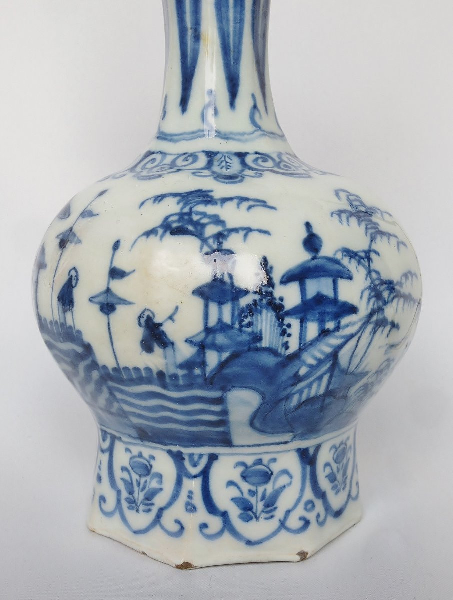Delft Earthenware Lamp, 18th Century.-photo-1