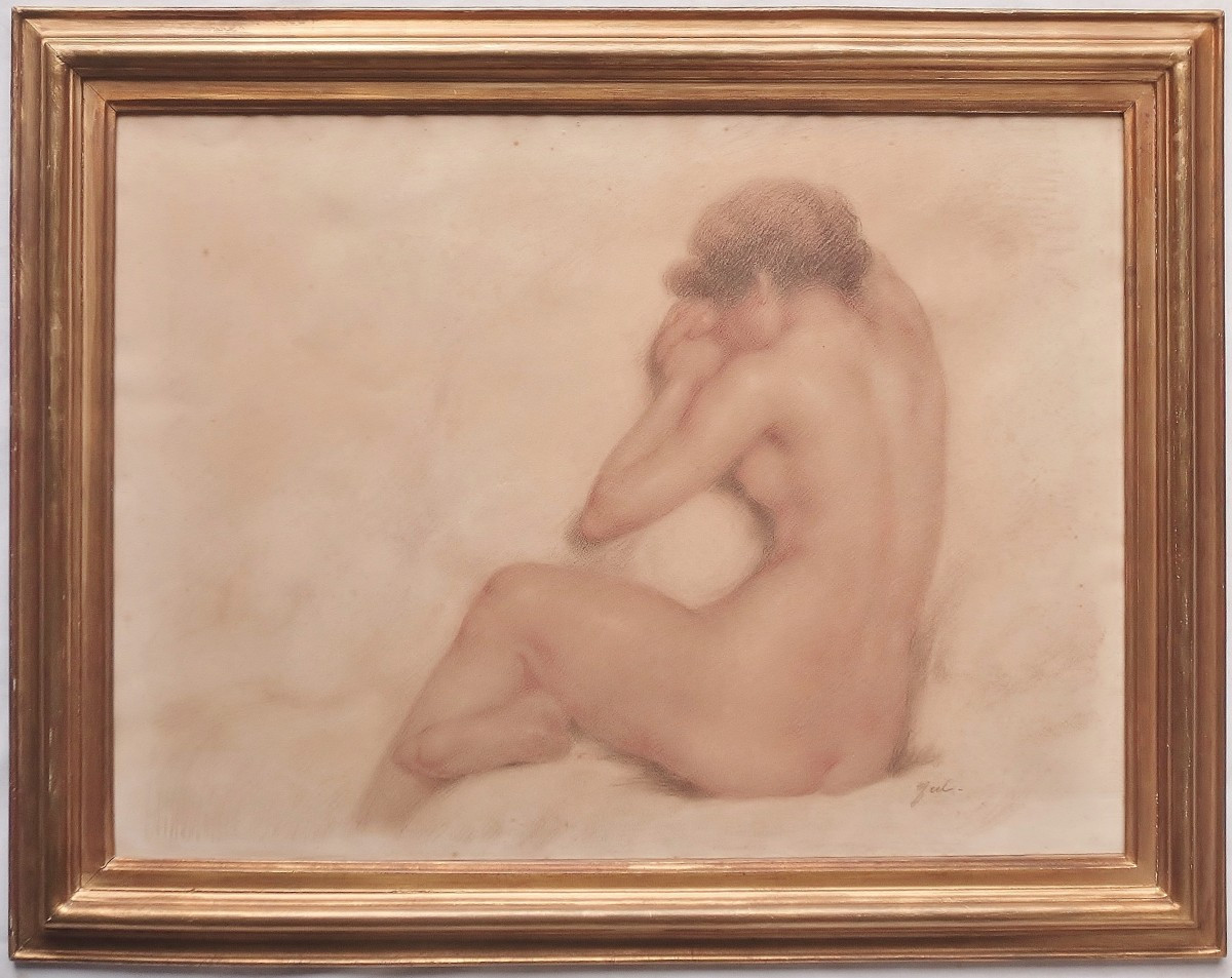 Nude Drawn In Sanguine.