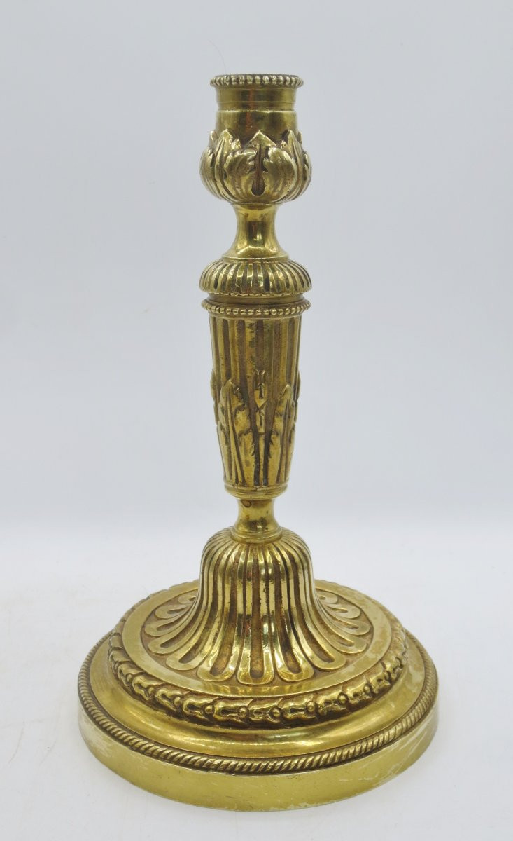 Paire de flambeaux de style Louis XVI. -photo-3