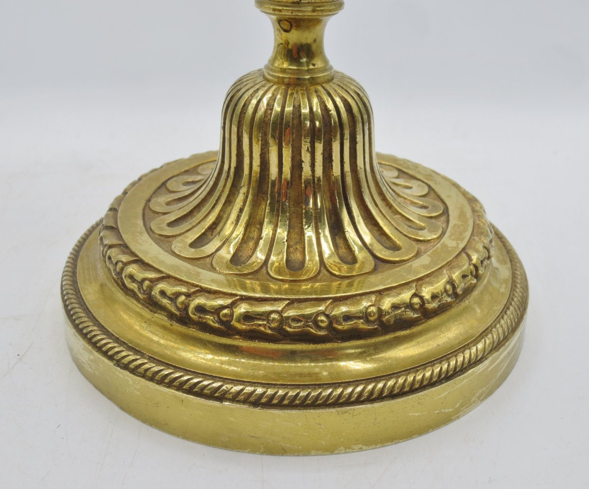 Paire de flambeaux de style Louis XVI. -photo-4
