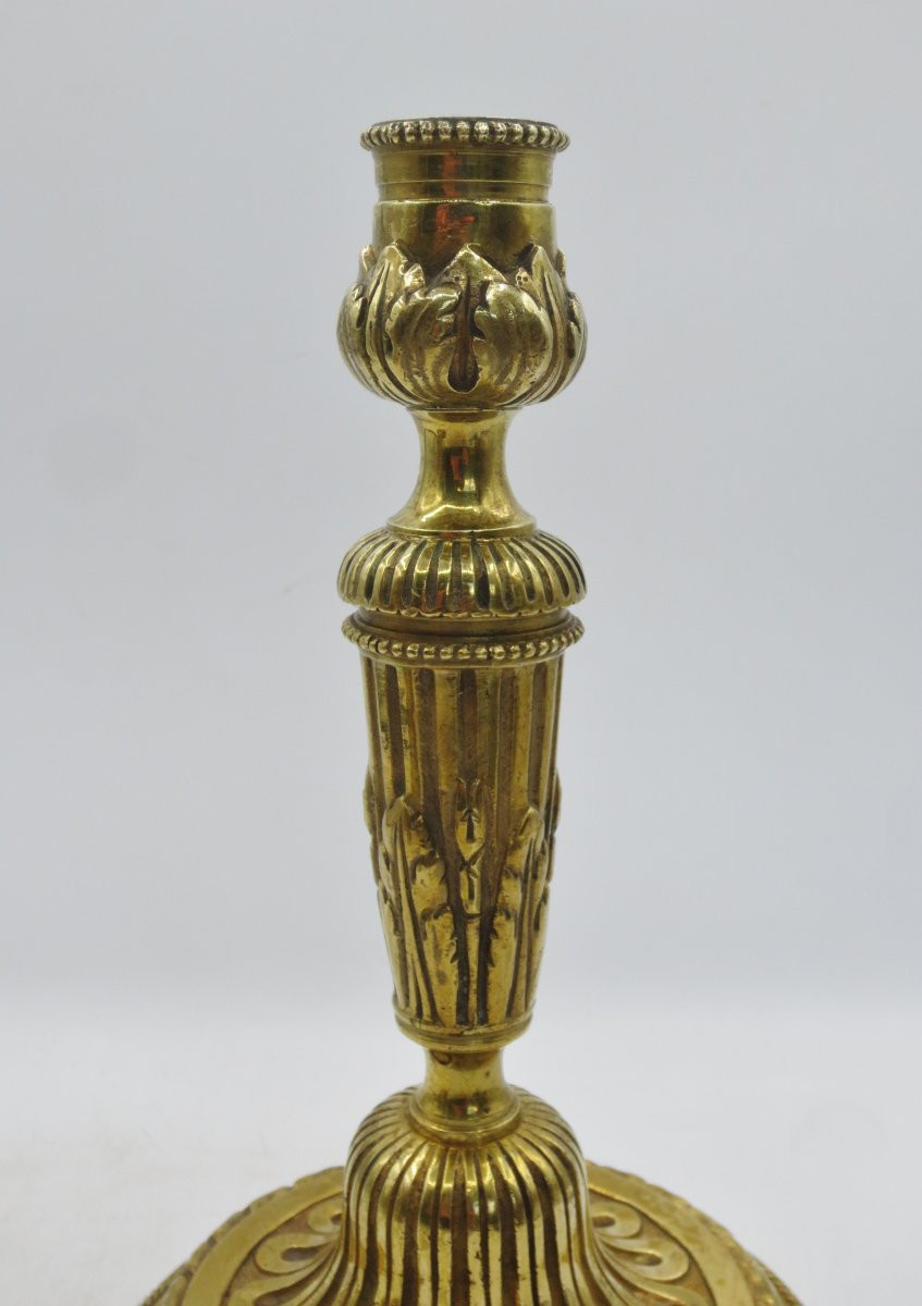 Paire de flambeaux de style Louis XVI. -photo-2