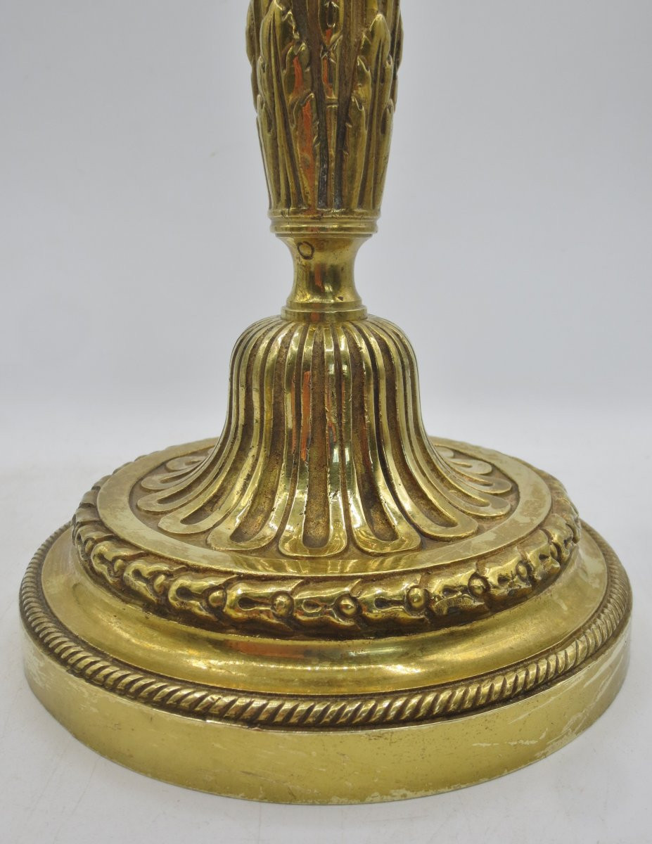 Paire de flambeaux de style Louis XVI. -photo-5