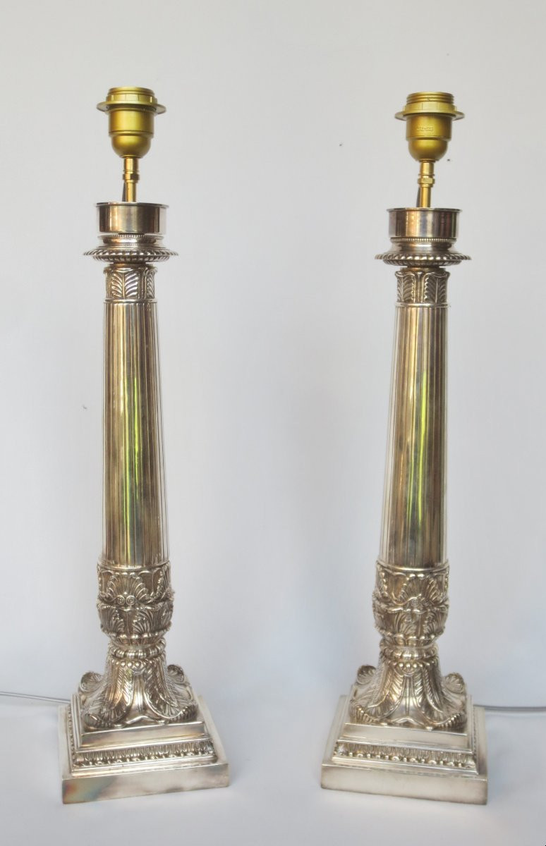 Paire de lampes de style Empire. -photo-2