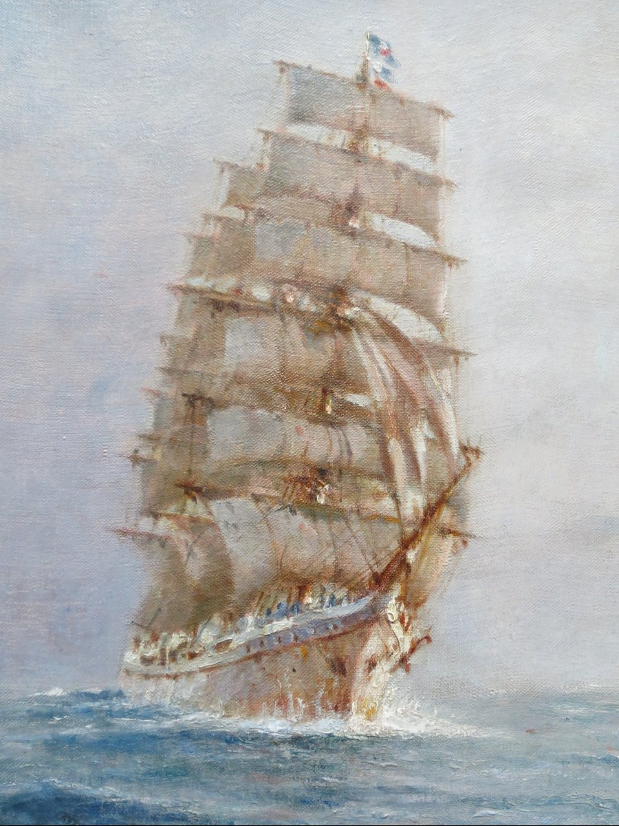Pierre Forest Three-masted Sailing Boat.-photo-2