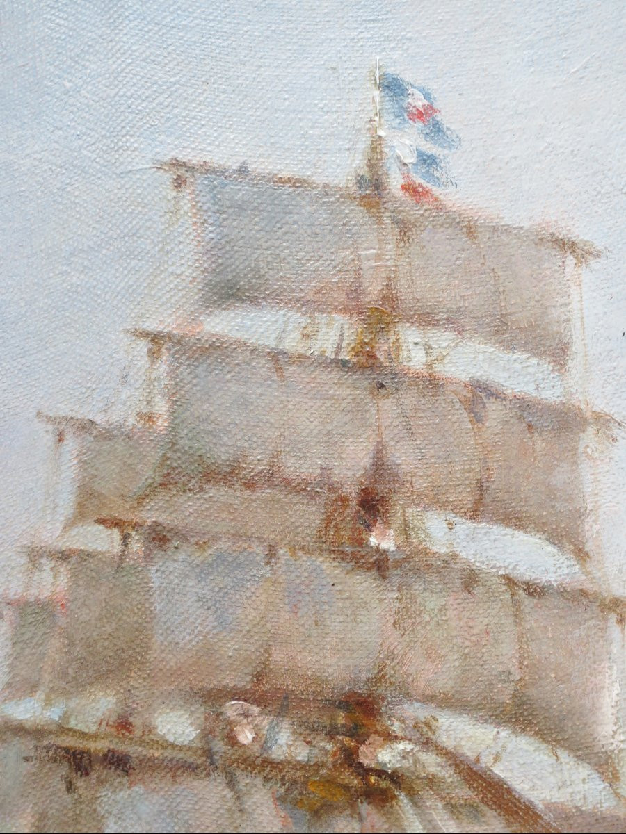 Pierre Forest Three-masted Sailing Boat.-photo-4