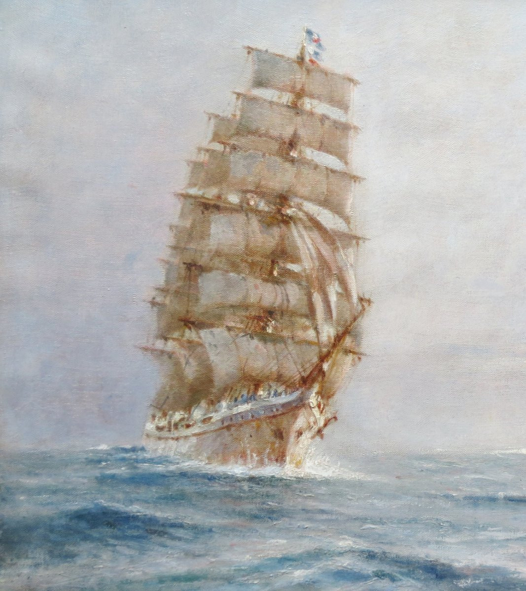 Pierre Forest Three-masted Sailing Boat.-photo-1