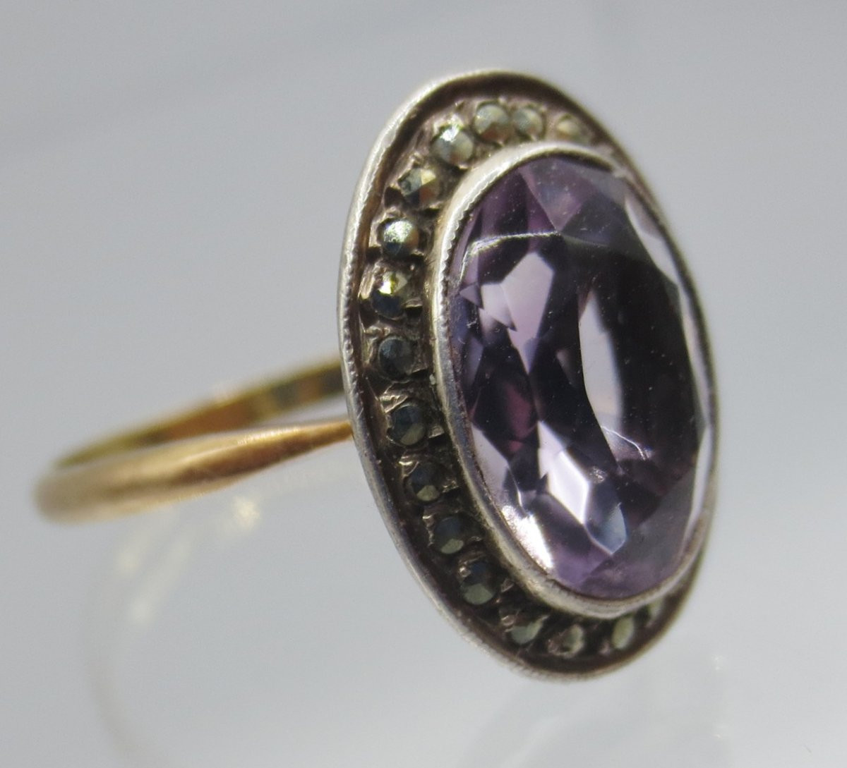 Bague sertie d'une améthyste, Napoléon III. -photo-3