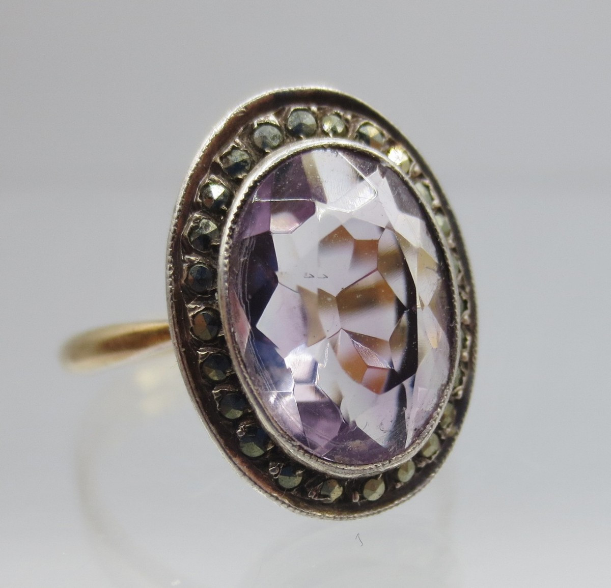 Bague sertie d'une améthyste, Napoléon III. 