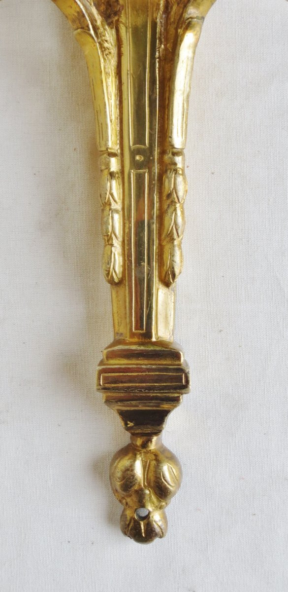 Pair Of Louis XVI Sconces, 18th Century.-photo-3