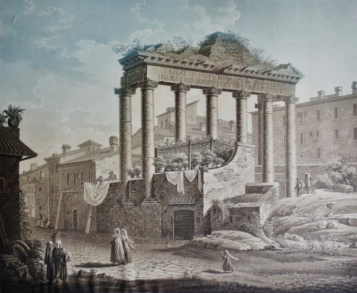 Pair Of Engravings Early 19th Century.  -photo-2