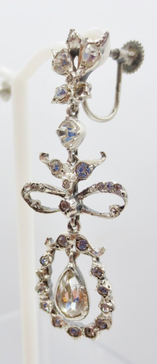 Pair Of Earrings, Late 19th Or Early 20th Century.-photo-3