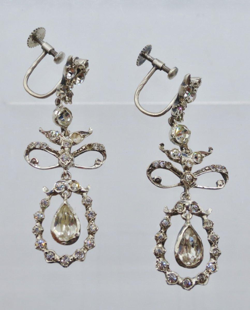 Pair Of Earrings, Late 19th Or Early 20th Century.-photo-4