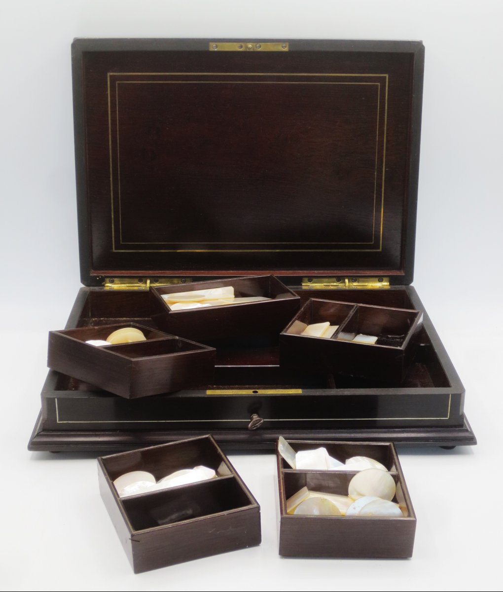 Coffret à Jetons, Signed Tahan, Napoléon III.-photo-5