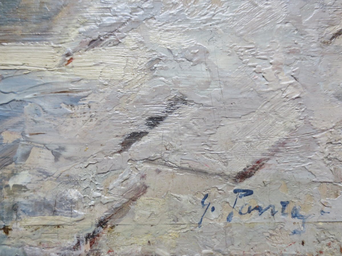 Giovanni Panza, scène de marché en Provence. -photo-4