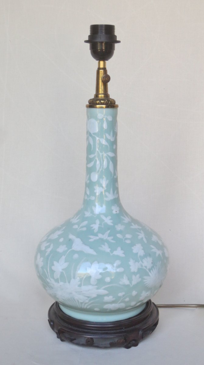 Lampe en porcelaine de chine.-photo-3