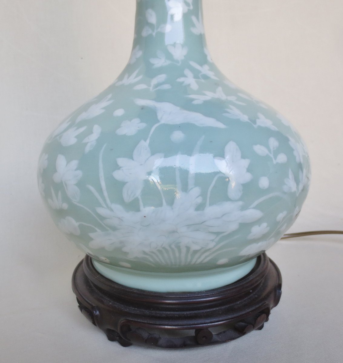 Lampe en porcelaine de chine.-photo-4