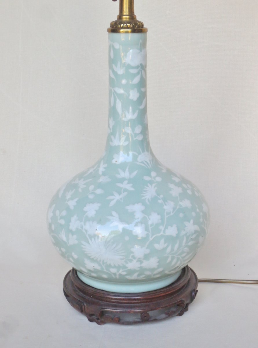 Lampe en porcelaine de chine.-photo-2