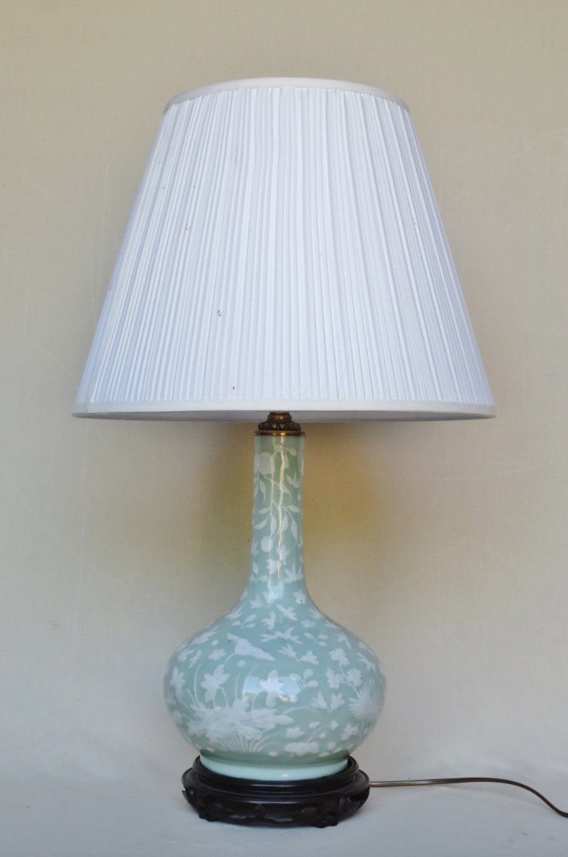 Lampe en porcelaine de chine.
