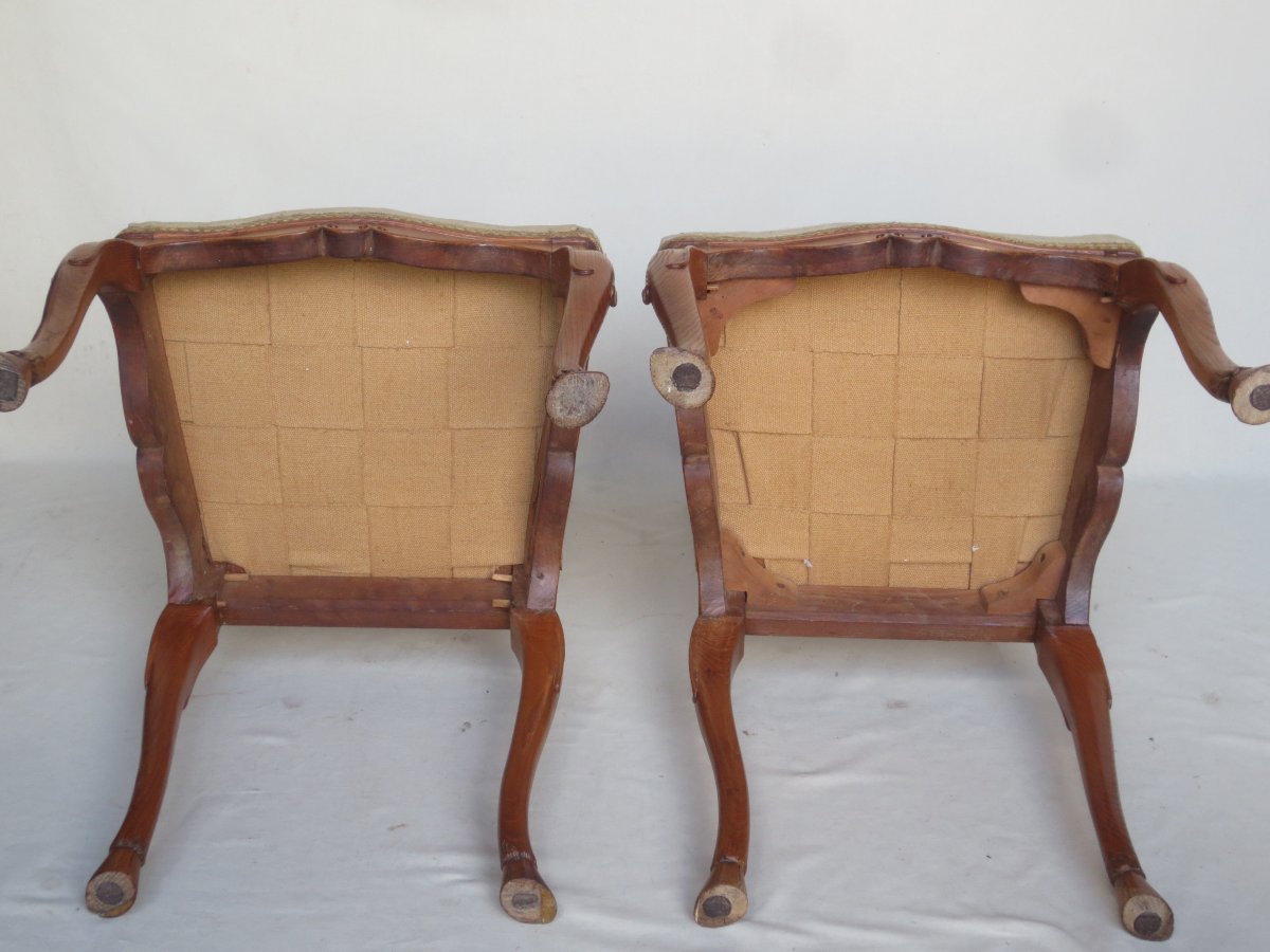 Suite de six chaises, Venise milieu XVIIIe siècle. -photo-6