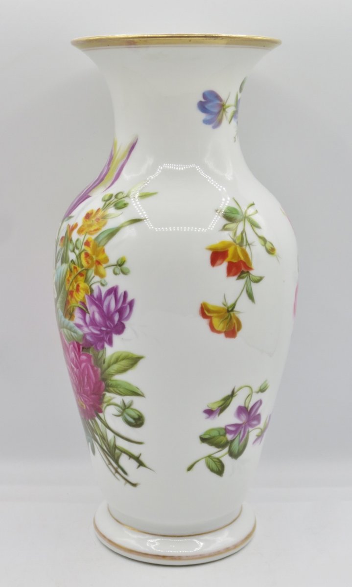 Vase en porcelaine, époque Restauration.  -photo-2
