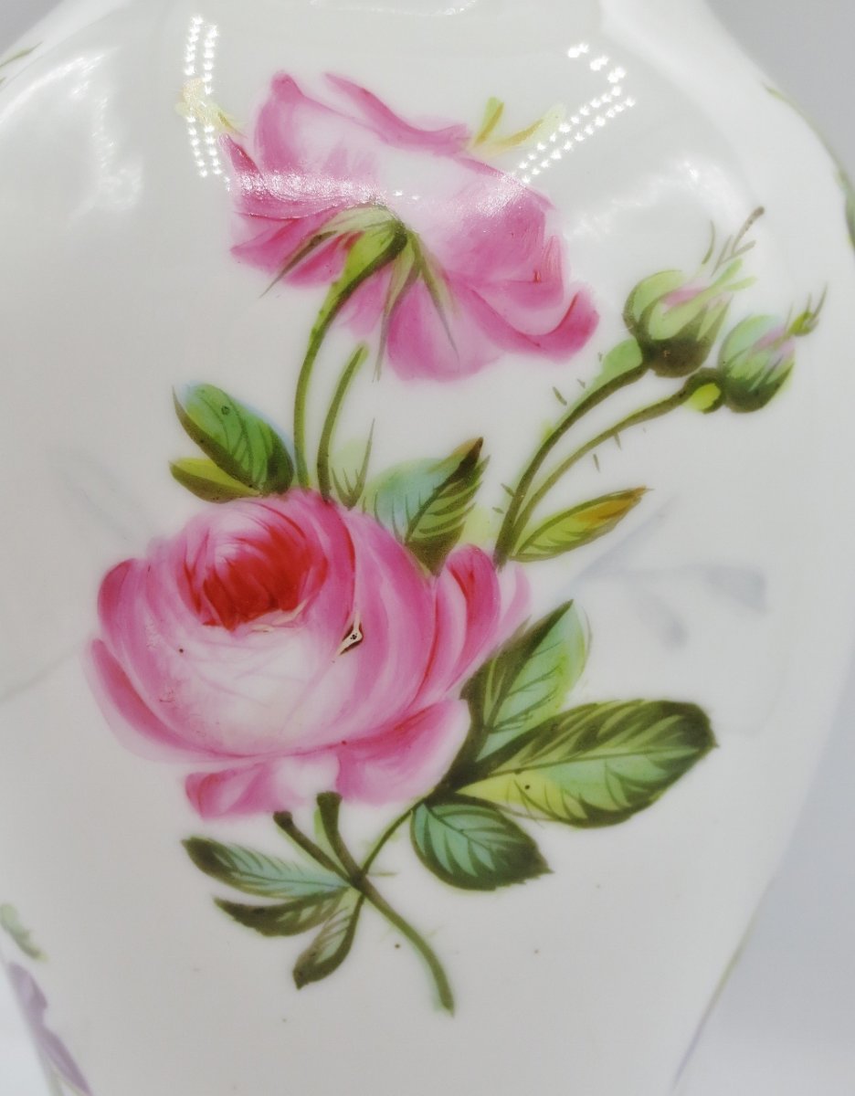 Vase en porcelaine, époque Restauration.  -photo-3