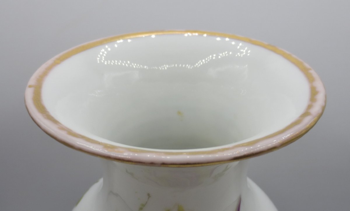 Vase en porcelaine, époque Restauration.  -photo-5