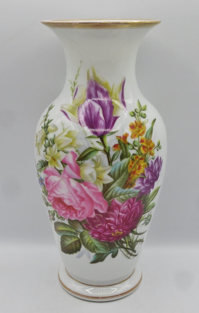 Vase en porcelaine, époque Restauration.  -photo-8