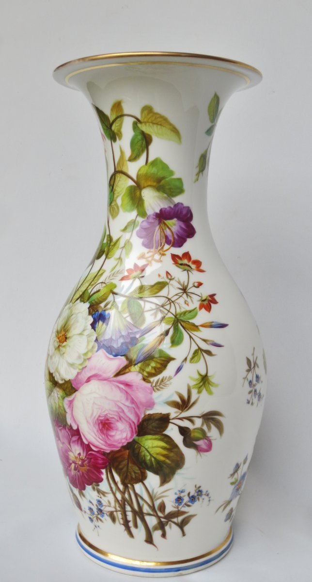 Vase en porcelaine d’époque Restauration. -photo-1